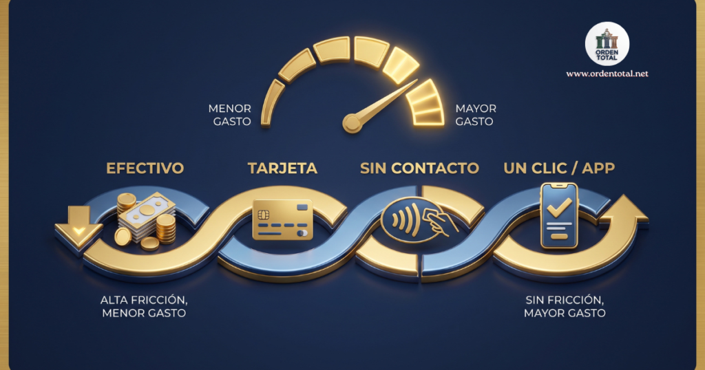 a menos fricción, menos dolor y más gasto