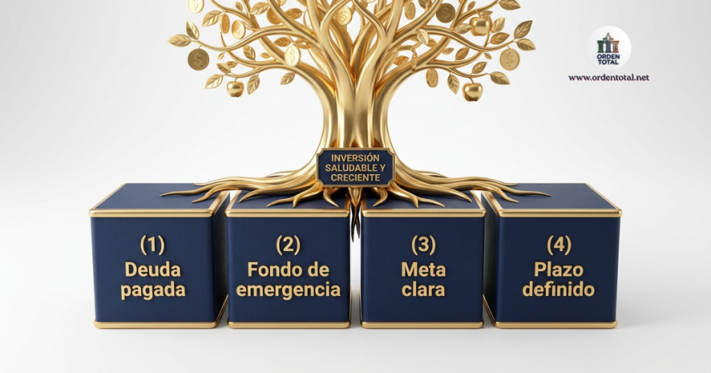antes del primer peso invertido, necesitas cuatro cimientos firmes.