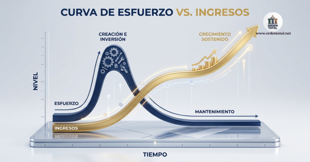 curva de esfuerzo versus ingresos