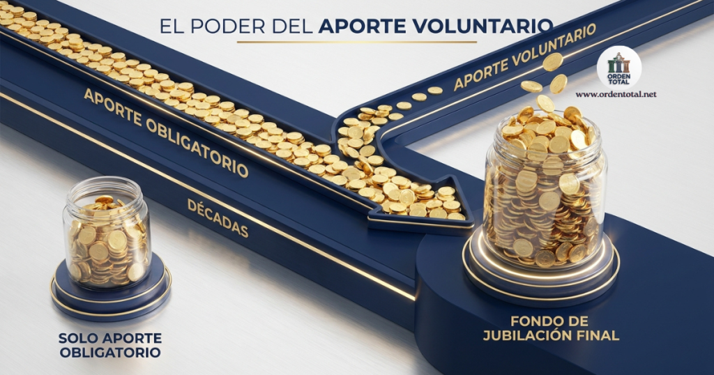 el aporte voluntario se suma al obligatorio y crece con el tiempo