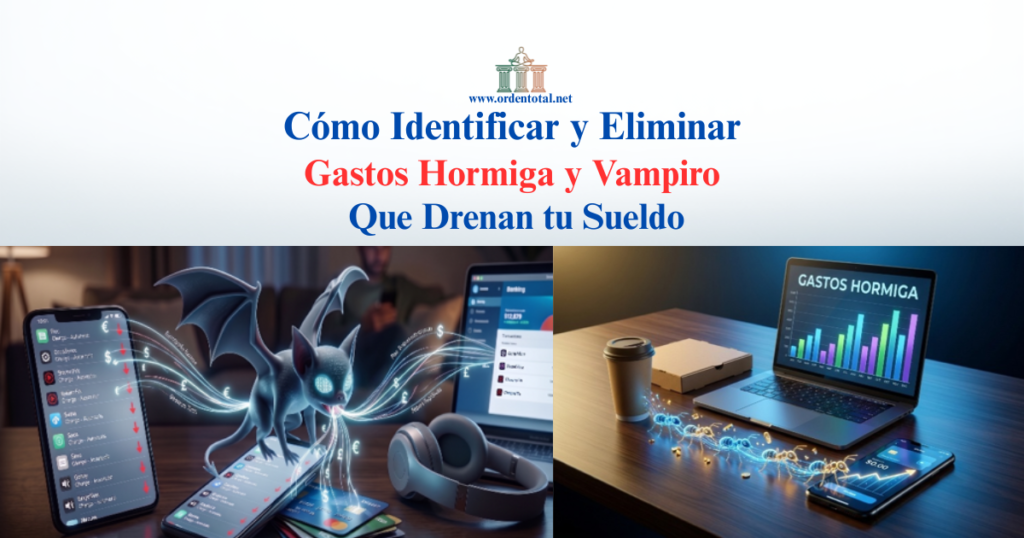 gastos hormiga y vampiro que drenan tu sueldo