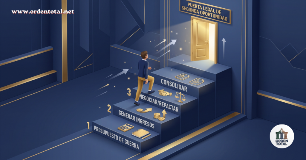la vía legal es el último escalón financiero