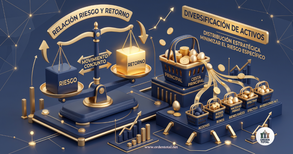 toda inversión se ordena con tres palabras cuánto puedes ganar (rentabilidad), cuánto puedes perder (riesgo) y cómo no jugártelo todo a una carta (diversificación).