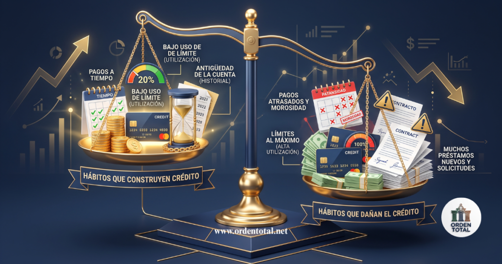 tu historial crediticio es una balanza
